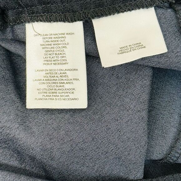 NWT Anne Klein Navy Blue Straight Leg High Rise Pull On Style Dress Pants Sz 10 - Picture 8 of 13